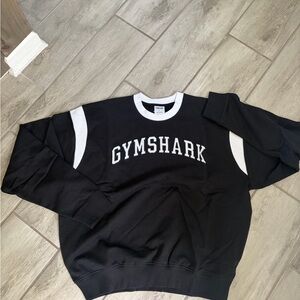 Gymshark Men’s Lifting Club Crew Oversized Sweatshirt Black Large NEW